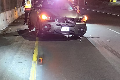 Photo of damage to BMW