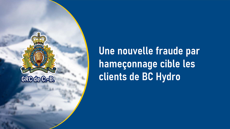 Une nouvelle fraude par hameçonnage cible les clients de BC Hydro