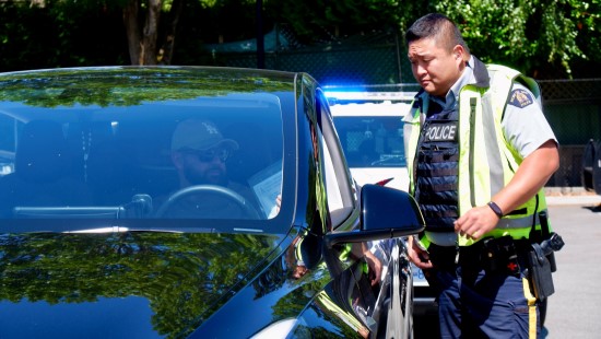 Richmond RCMP officer conducting road stop