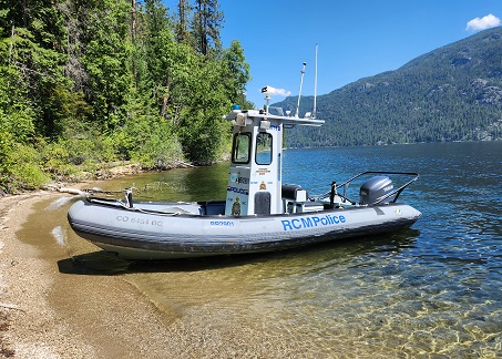 Grand Forks RCMP boat