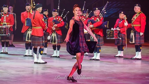 Dancers taking part in the Tattoo