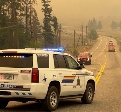 RCMP increasing presence in Okanagan amid wildfire crisis