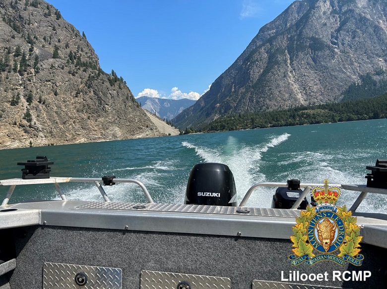 View of seton lake facing Lillooet. 