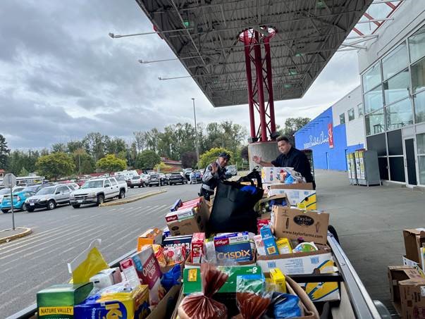 canoe filled with goods